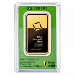Valcambi Green Gold 100 g - investičný zlatý zliatok