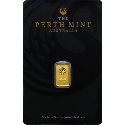 Perth Mint - Klokan -1g- investičná zlatá tehla