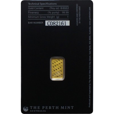 Perth Mint - Klokan -1g- investičná zlatá tehla