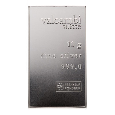 Valcambi 10g - Investičná strieborná tehla