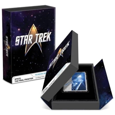 Star Trek: Space the Finale Frontier - 1 Oz - strieborná zberateľská minca