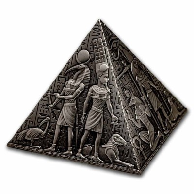 Pyramida 3D 1KG - strieborná zberateľská minca