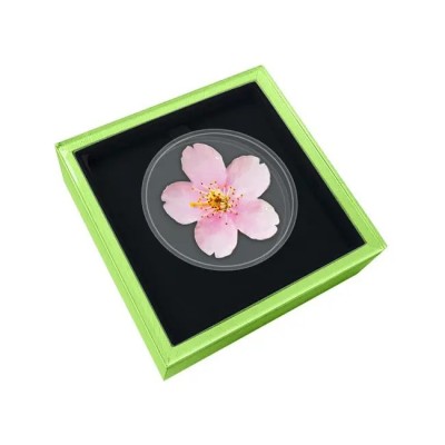 World Enchanting Flower Series: Cherry Blossom -1 Oz-  strieborná zberateľská minca