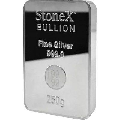 StoneX Coinbar - 250 g - strieborná mincová tehla