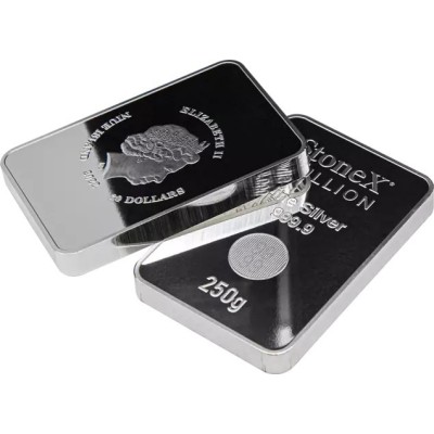 StoneX Coinbar - 250 g - strieborná mincová tehla