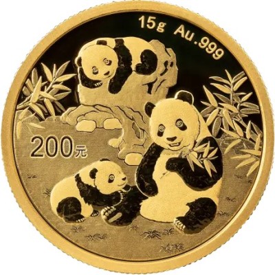 Panda (2025) - 15g - zlatá investičná minca