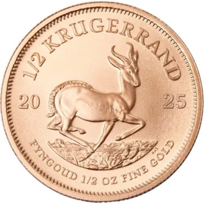 Krugerrand (2025) - 1/2 Oz - zlatá minca