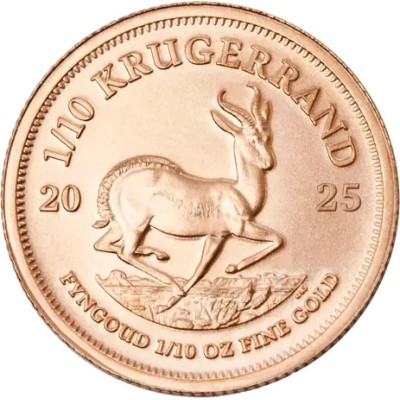 Krugerrand (2025) - 1/10 Oz - zlatá investičná minca