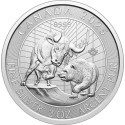 Bull and Bear (2025) - 2 Oz - strieborná investičná minca