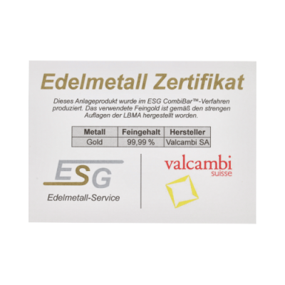 Gold Combibarren 10 x1 g - investičná zlatá těhlička