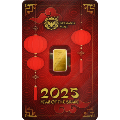 Germania Mint - Year of the Snake - 1 g - zlatý zliatok