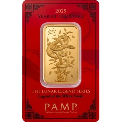 Pamp, Lunar Legend White Snake - 1 Oz - zlatý investičný zliatok