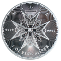 Maltský kríž (2025) - 1 Oz - strieborná investičná minca