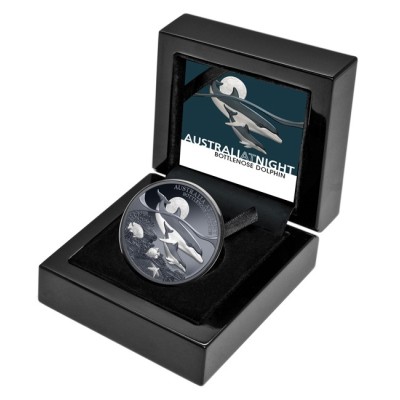 Delfín skákavý - 1 Oz - strieborná zberateľská minca
