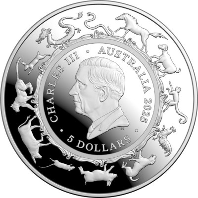 The Year of the Snake - 1 Oz - strieborná zberateľská minca