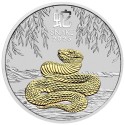 Australian Lunar Snake - 1 Oz - strieborná zberateľská minca