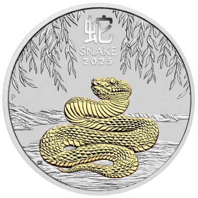 Australian Lunar Snake - 1 Oz - strieborná zberateľská minca