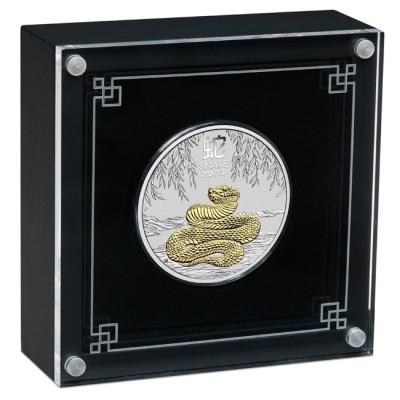 Australian Lunar Snake - 1 Oz - strieborná zberateľská minca