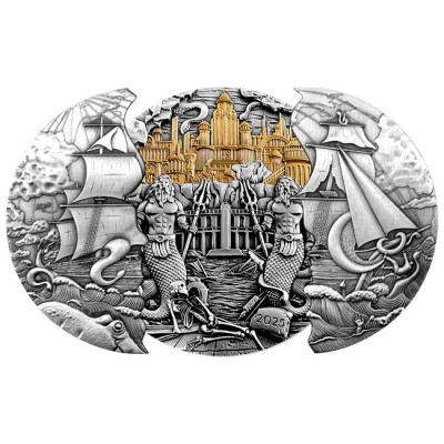 Atlantis - 5 Oz - strieborná zberateľská minca