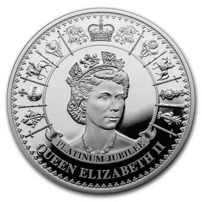 Queen Elizabeth II. - Platinum Jubilee - 1 Oz - strieborná zberateľská minca