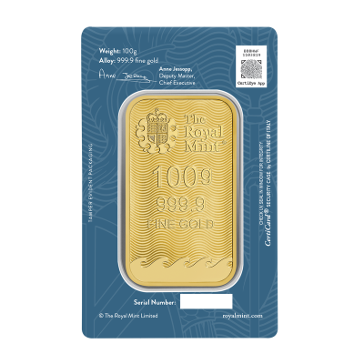 Britannia - 100 g - investičná zlatá tehla