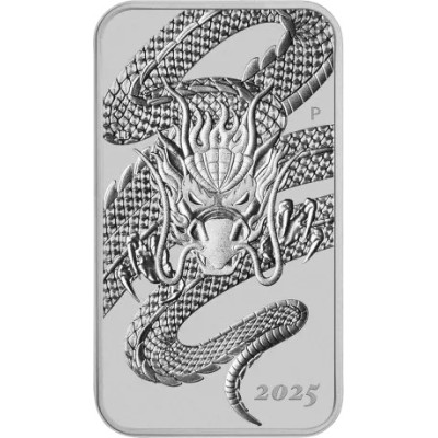 Dragon Rectangular (2025) - 1 Oz - strieborná investičná minca