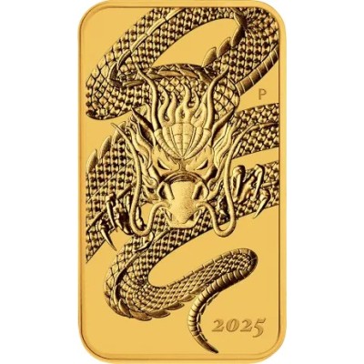 Dragon Rectangular (2025) - 1 Oz - zlatá investičná minca