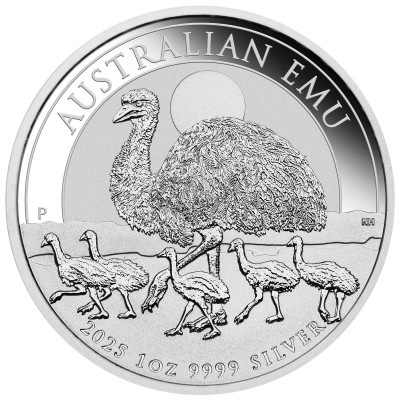 Austrálsky emu (2025) - 1 Oz - Strieborná investičná minca