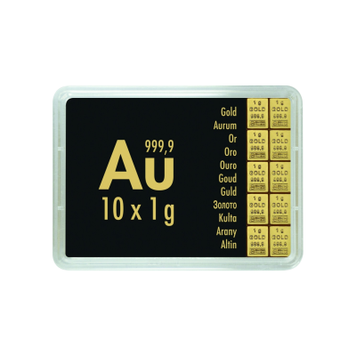 Gold Combibarren 10 x1 g - investičná zlatá těhlička