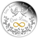 "One Love" 2025 - 1 Oz - strieborná darčeková minca