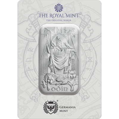 Severskí bohovia - Odin - 1 Oz - strieborný investičný zliatok
