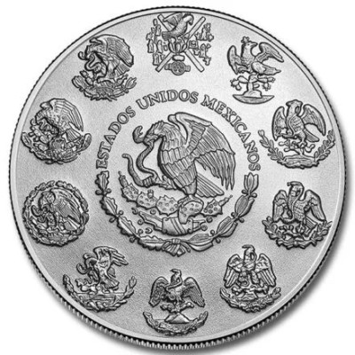 Mexiko Libertad - Sily prírody - Oheň - 1 Oz - strieborná zberateľská minca