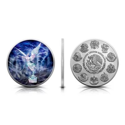 Mexiko Libertad - Sily prírody - Vzduch - 1 Oz - Strieborná zberateľská minca