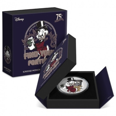 Strýko Držgroš 75. výročie - 1 Oz - strieborná zberateľská minca