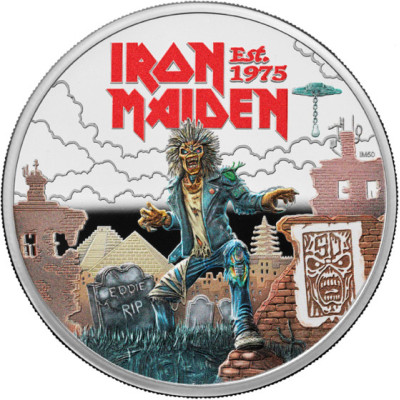 Iron Maiden - R.I.P Eddie - 1 Oz - strieborná zberateľská minca (dodanie 28.8.2025)