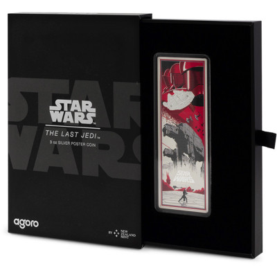 Star Wars: The Last Jedi (2025) - 3 Oz - strieborná zberateľská minca