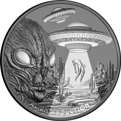 Únos mimozemšťanmi (2025) - 1 Oz - strieborná zberateľská minca
