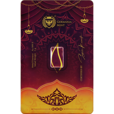 Germania Mint Diwali - 1g - zlatý investičný zliatok (dodanie 5.9.2025)