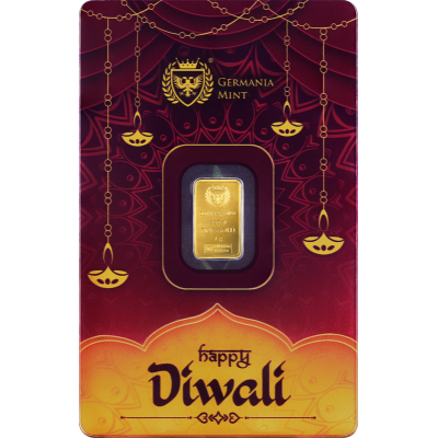 Germania Mint Diwali - 1g - zlatý investičný zliatok (dodanie 5.9.2025)