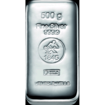 Heimerle + Meule - 500g - strieborný investičný zliatok