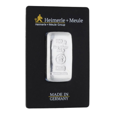 Heimerle + Meule - 100g - strieborný investičný zliatok