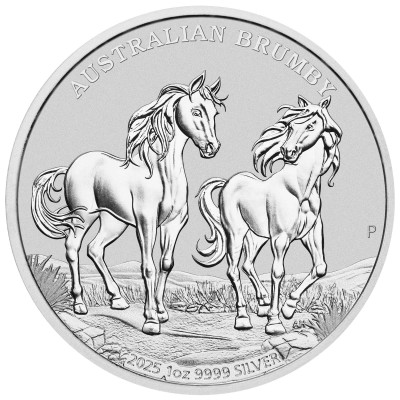 Austrálsky Brumby (2025) - 1 Oz - strieborná investičná minca (dodanie 10.9.2025)