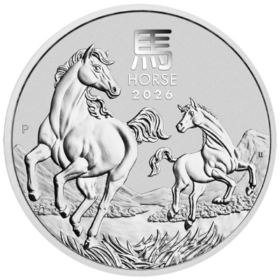 Lunar Horse (2026) - 2 Oz - strieborná investičná minca