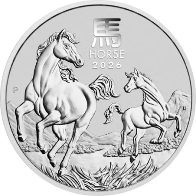 Lunar Horse (2026) - 1KG - strieborná investičná minca