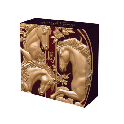 Triple Lunar Horse (2026) -5 Oz - strieborná proof zberatělská minca