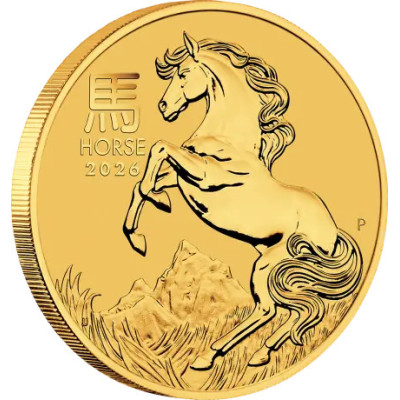 Lunar Year of the Horse (2026) - 1 Oz - zlatá investičná minca