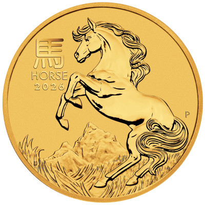 Lunar Year of the Horse (2026) - 1/2 Oz - zlatá investičná minca