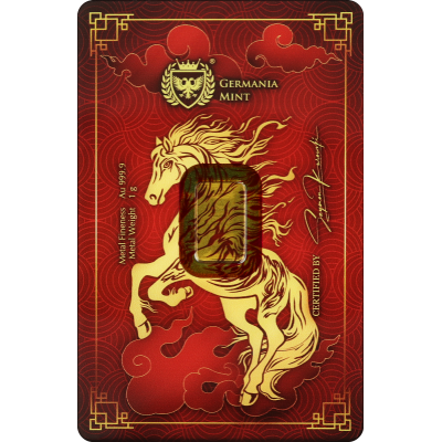 Mincovňa Germania - Year of the Horse - 1 g - zlatý investičný zliatok