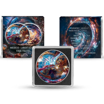 Mexiko Libertad (2024) - Time Travel - strieborná zberateľská minca