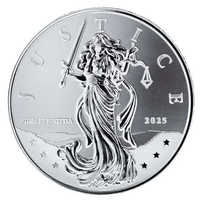Lady Justice (2025) - 1 Oz - strieborná investičná minca